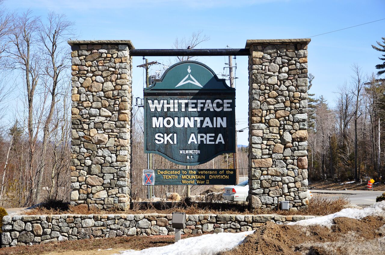 Entrance to Whiteface Mountain Ski Area