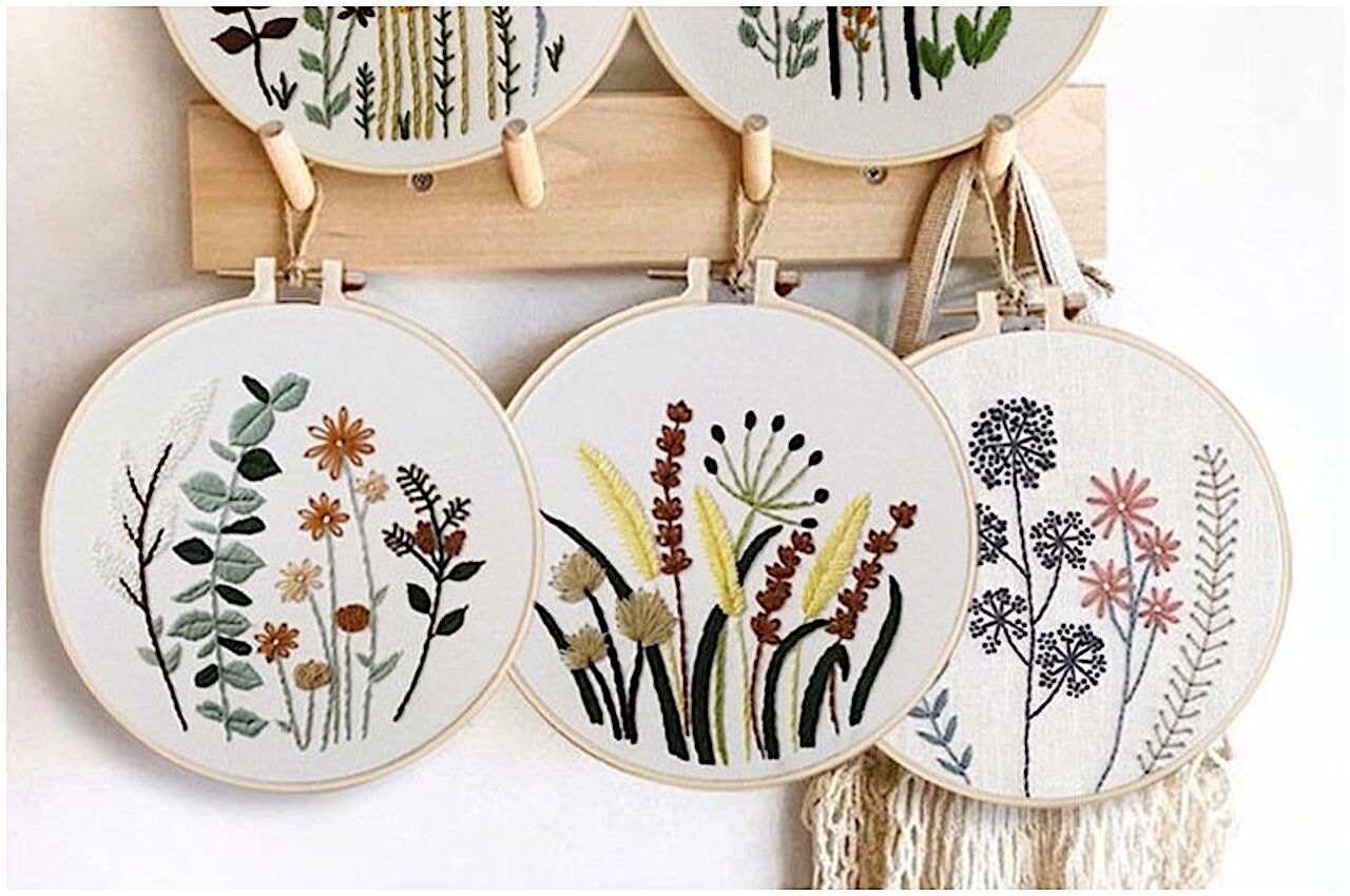 Embroideries perfect relaxation gifts from Etsy 