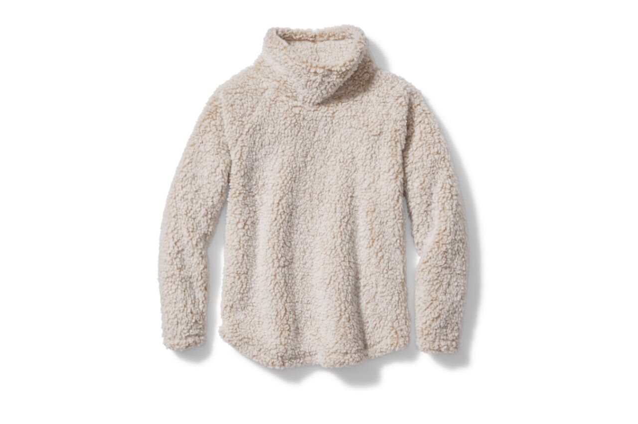 Cozy white pullover from Eddie Bauer