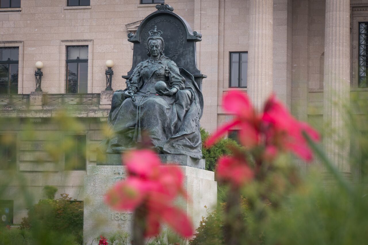 Statue of Queen Victoria in Winnipeg, Manitoba, Canada