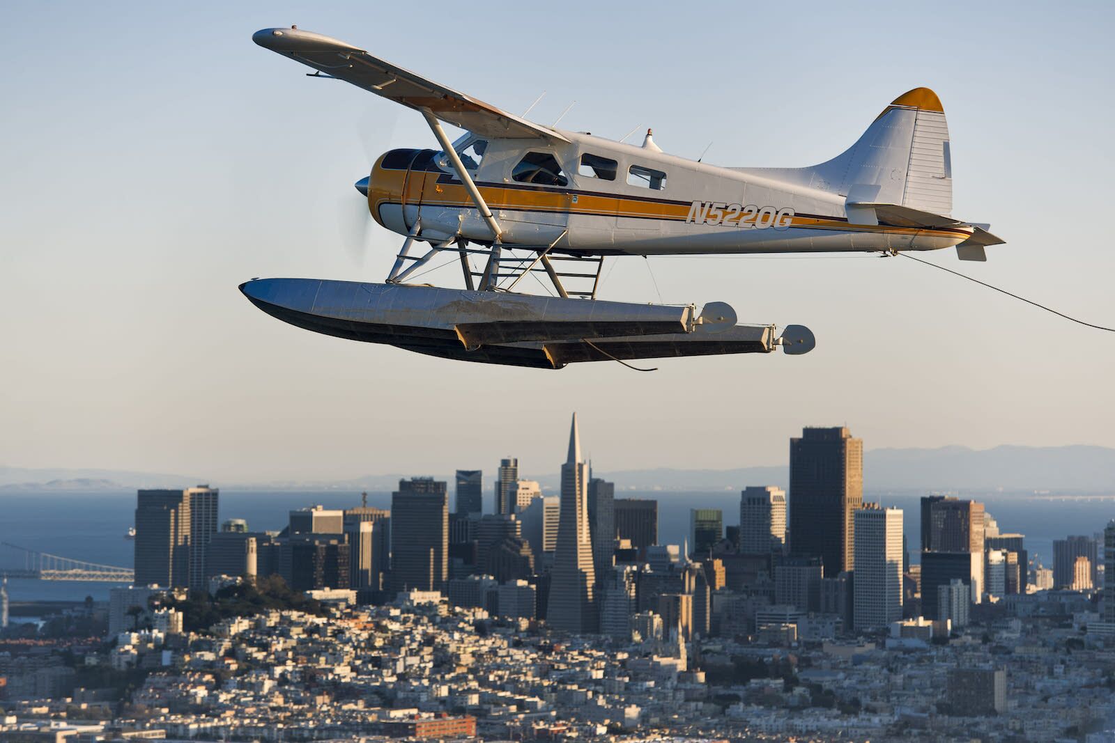 A seaplane tour over the city of San Francisco 