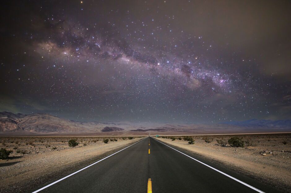 starry sky above Death Valley National Park