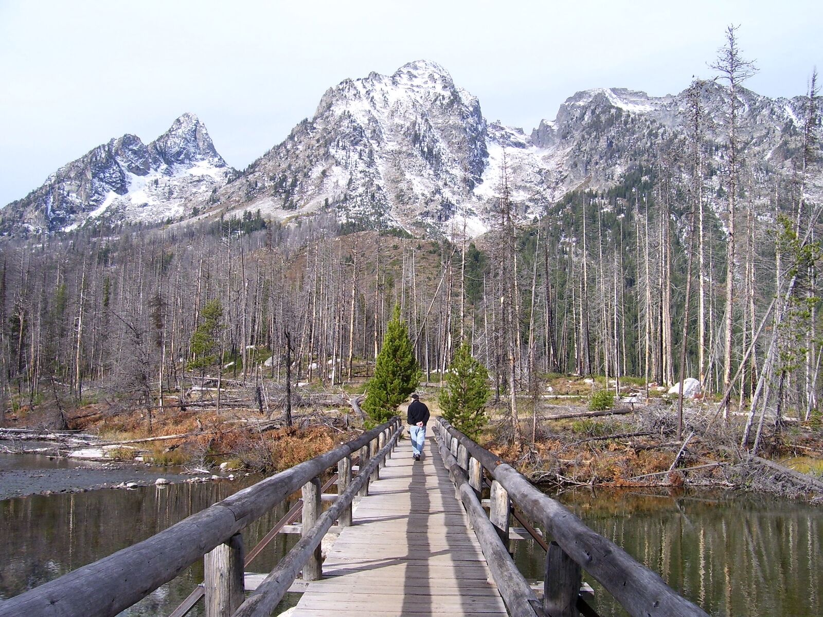 String Lake Bridge - for which you do not need a 2022 national park permit