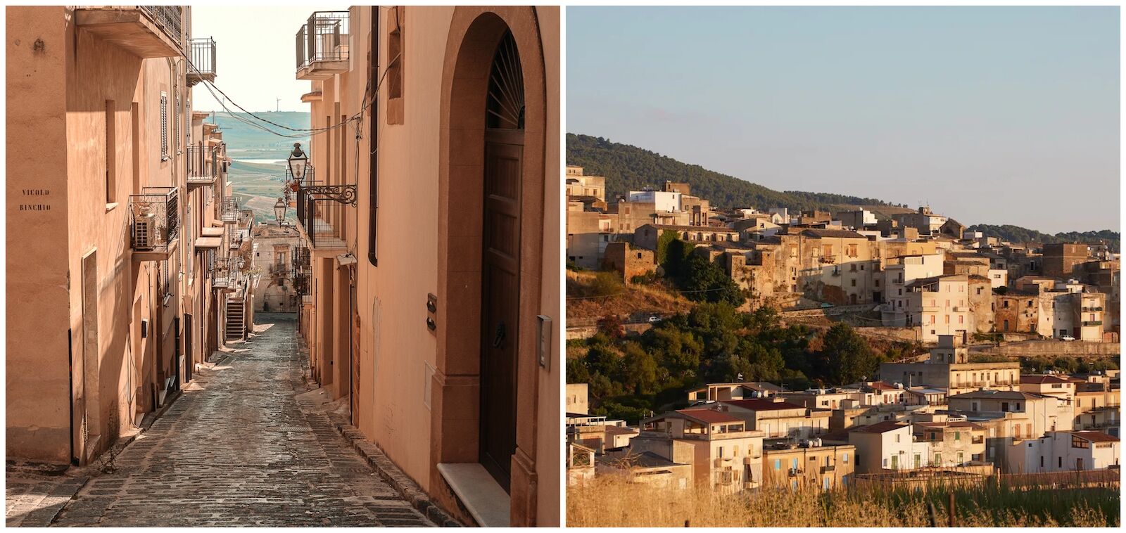 Views of the village of Sambuca, Sicily