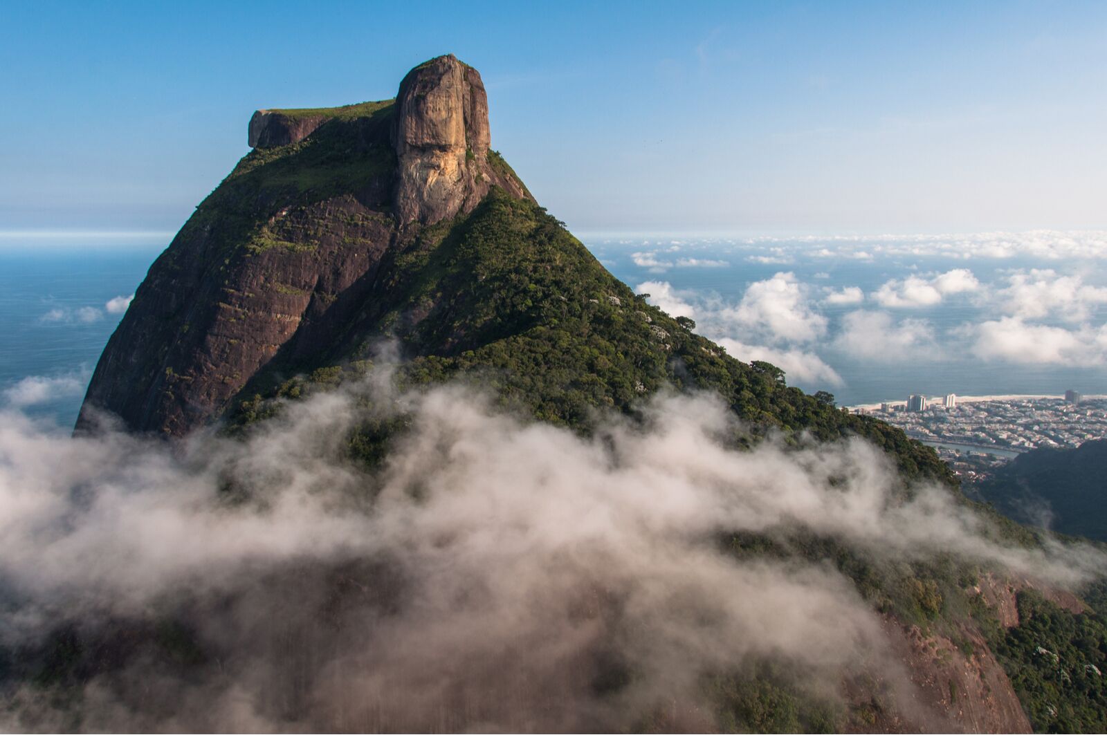Pedra da Gavea Mountain Peak, Famous Rock Formation in Rio de Janeiro, Brazil