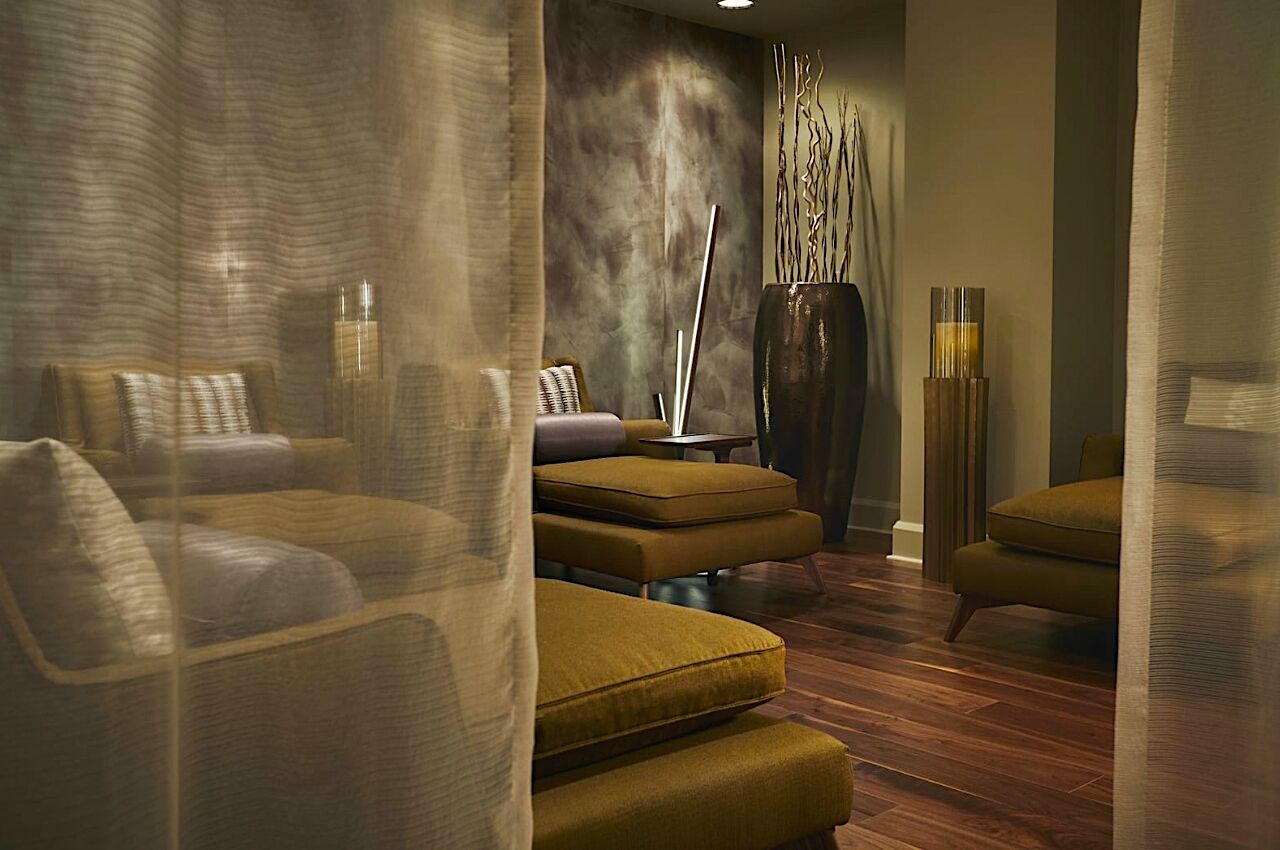 Couples massage tables at The Spa at Four Seasons Hotel in Las Vegas