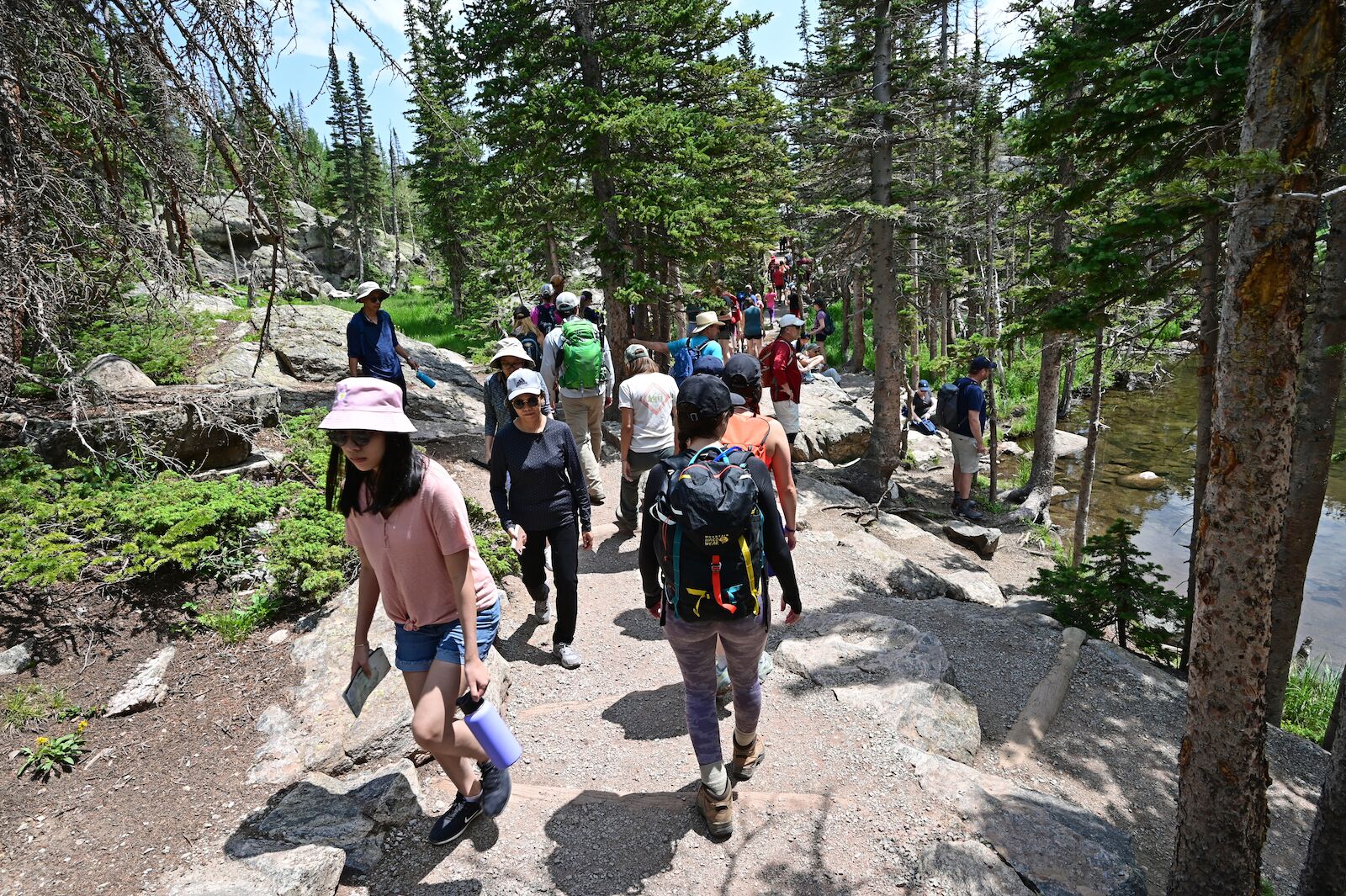 Expect crowded trails in RMNP in the summer - overtourism is evident on many top trails