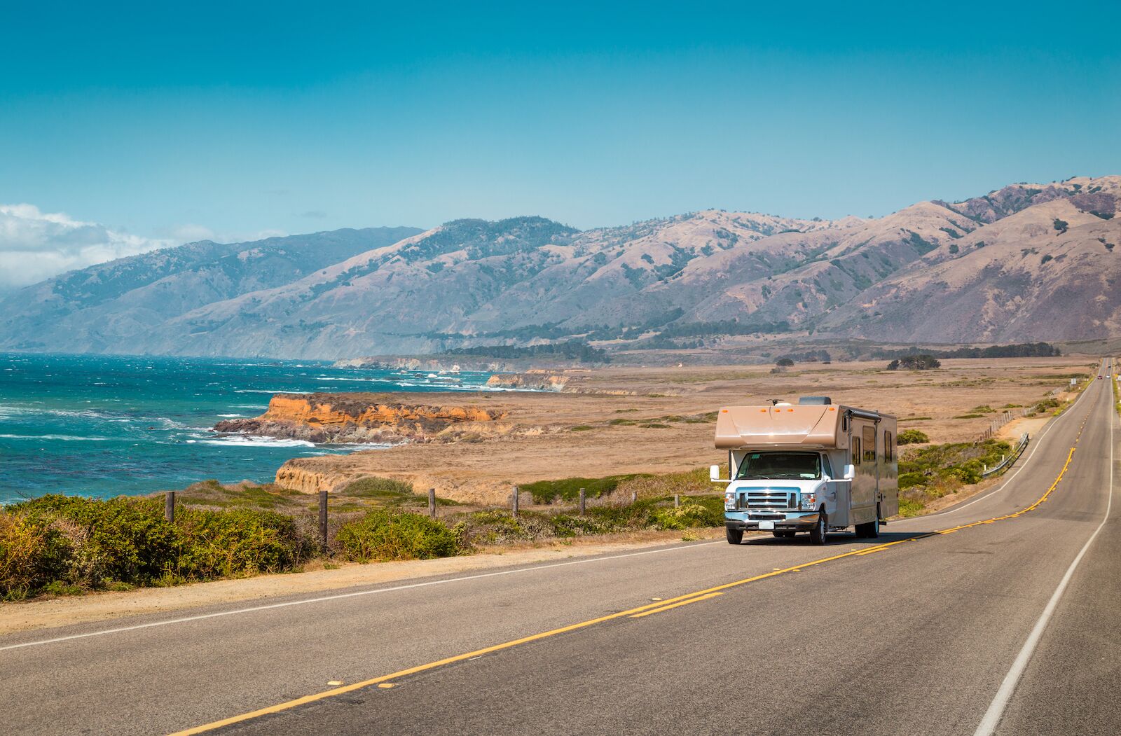 driving rv on highway 1 in california