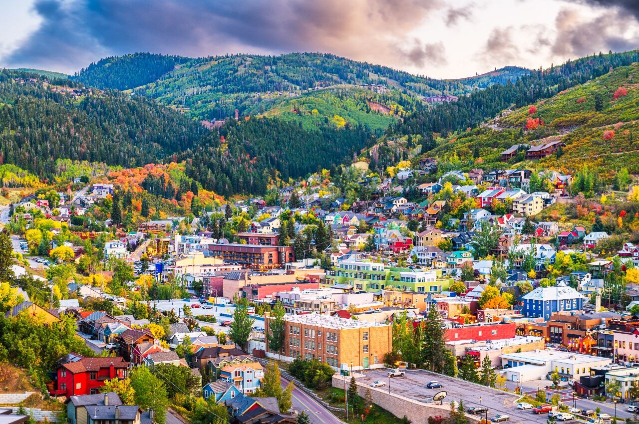 Skyline of Park City Utah a safe LGBTQ travel destination 