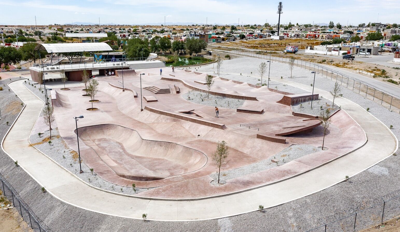 cool skatepark in Juarez, Mexico