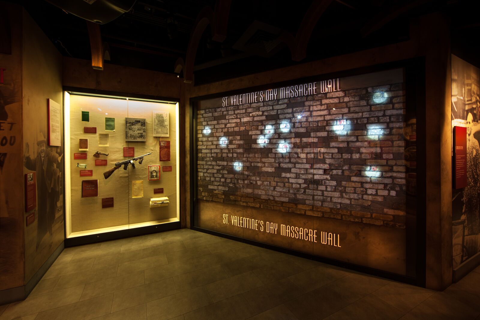 St. Valentine’s Day Massacre Wall at the Las Vegas Mob Museum