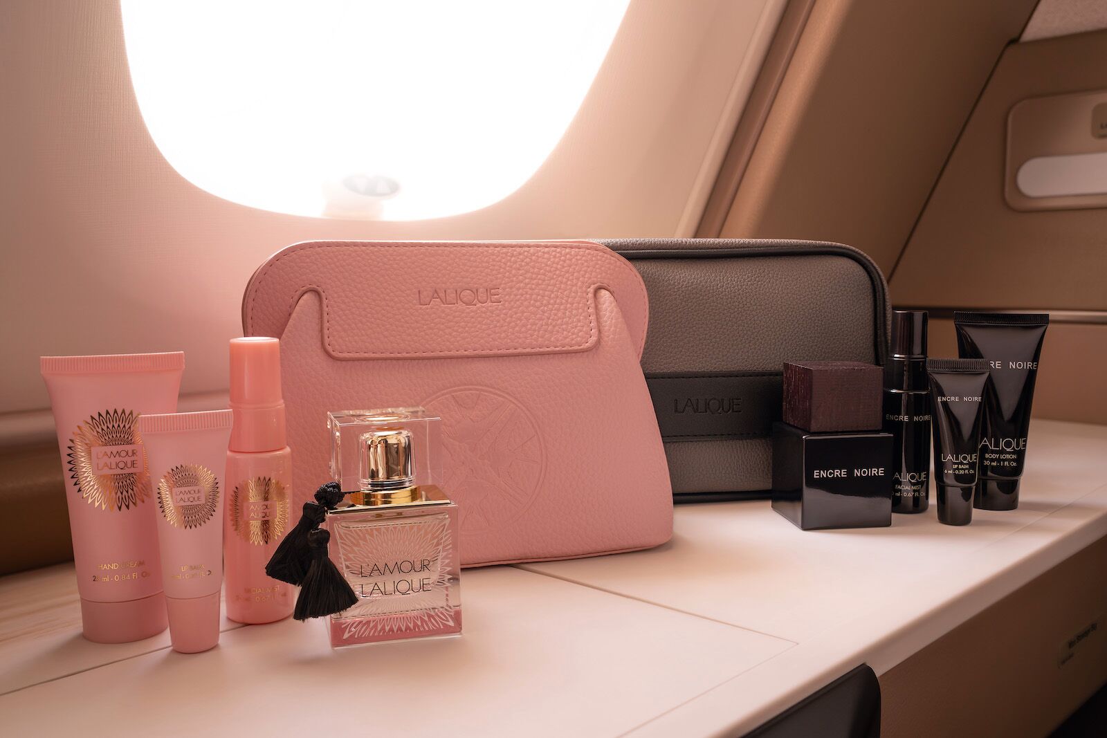 One of the most luxe airline amenity kits in the world is the one from Singapore Airlines which contains products from Lalique  for men and women