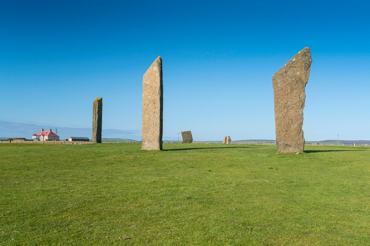 The Stones of Stenness The Standing Stones of Stenness in the Heart of Neolithic Orkney