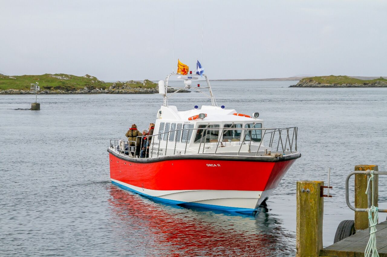 The Mv Orca 11 Departing From Leverburgh (Isle Of Harris ) On A Day Trip To St Kilda