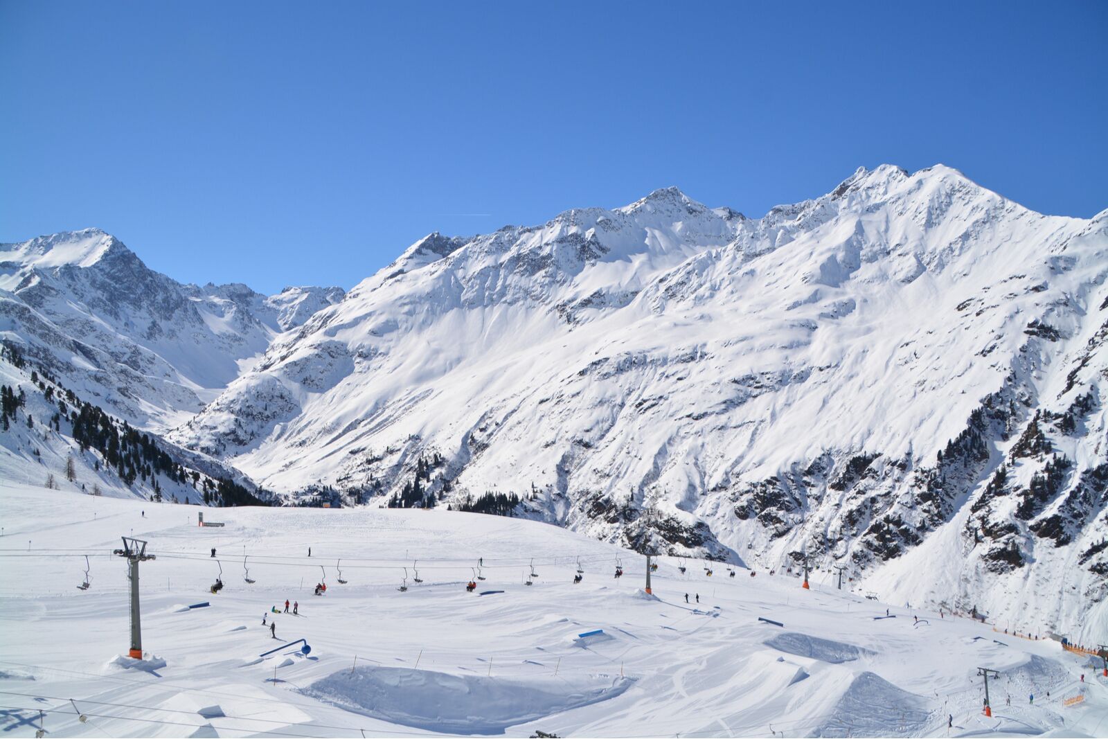 Ski slopes of St. Anton, Austria