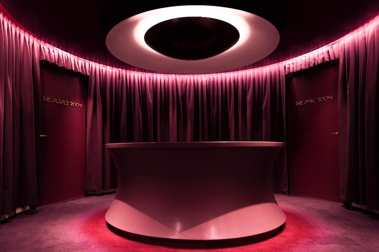 Entertainment space on Virgin Voyages