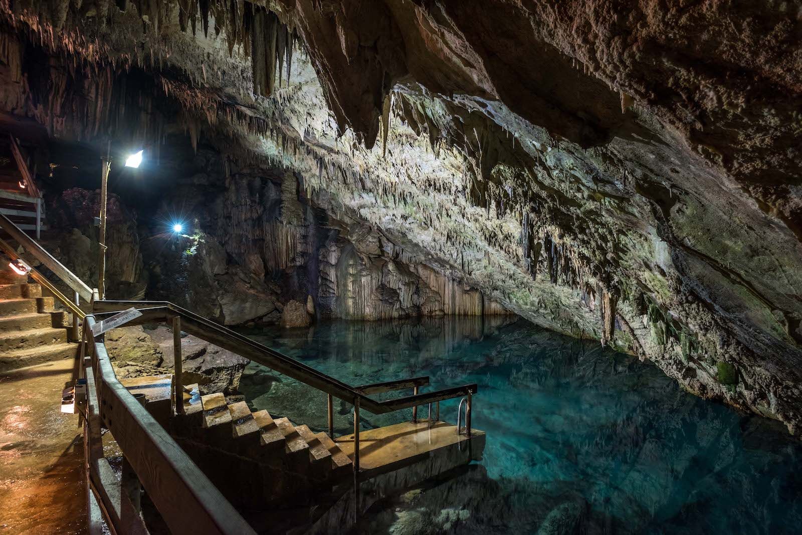Cathedral Cave, a private cave in bermuda 