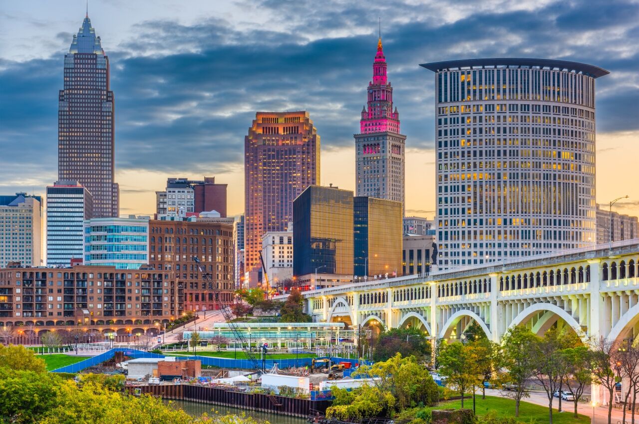 Cleveland skyline one of the best bachelorette party destinations