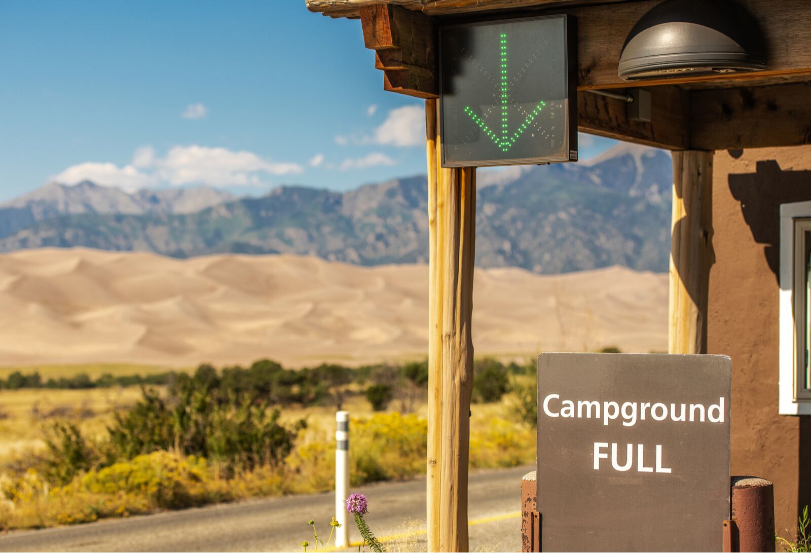 Full campground sign