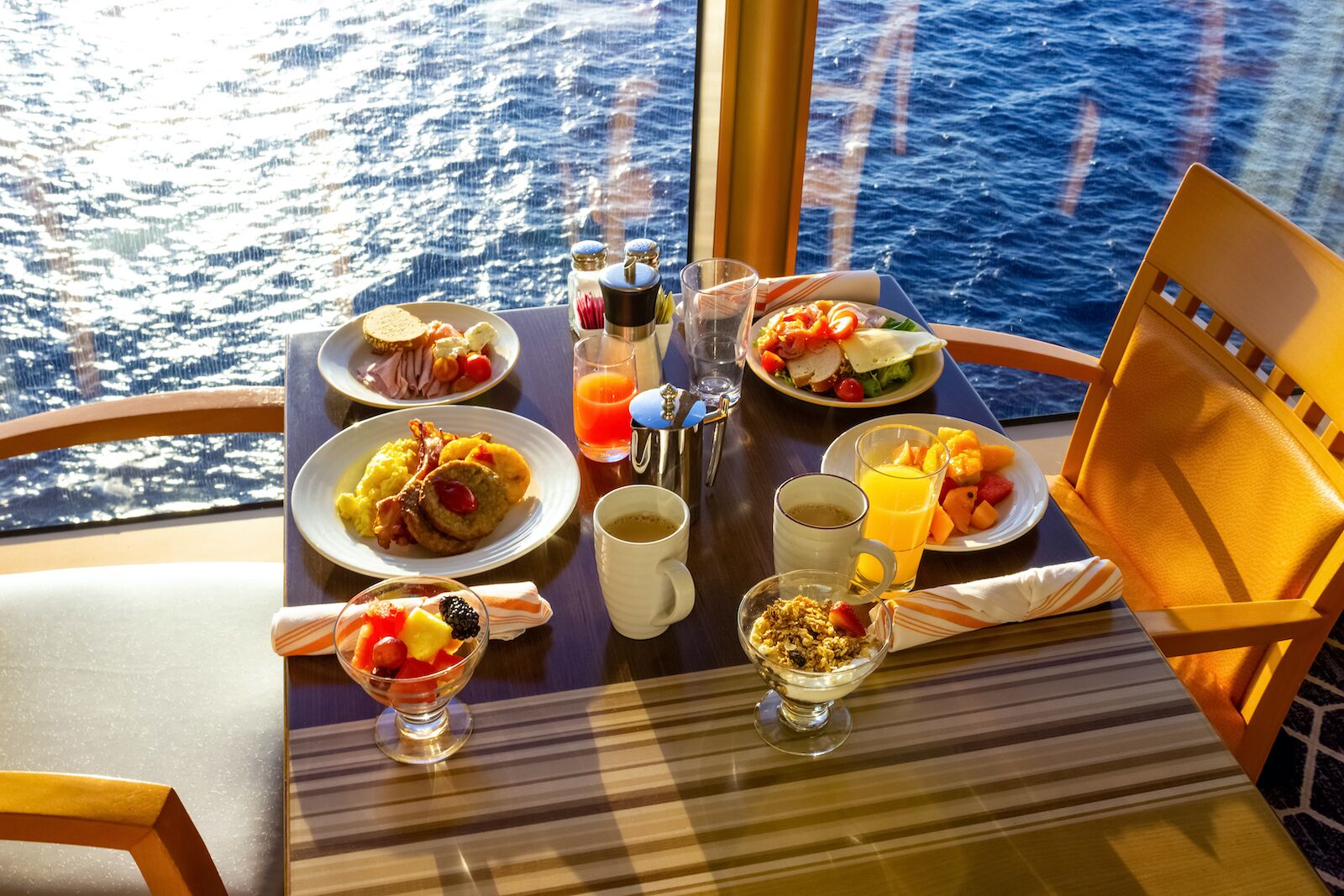 cruise ship chefs breakfast ocean view