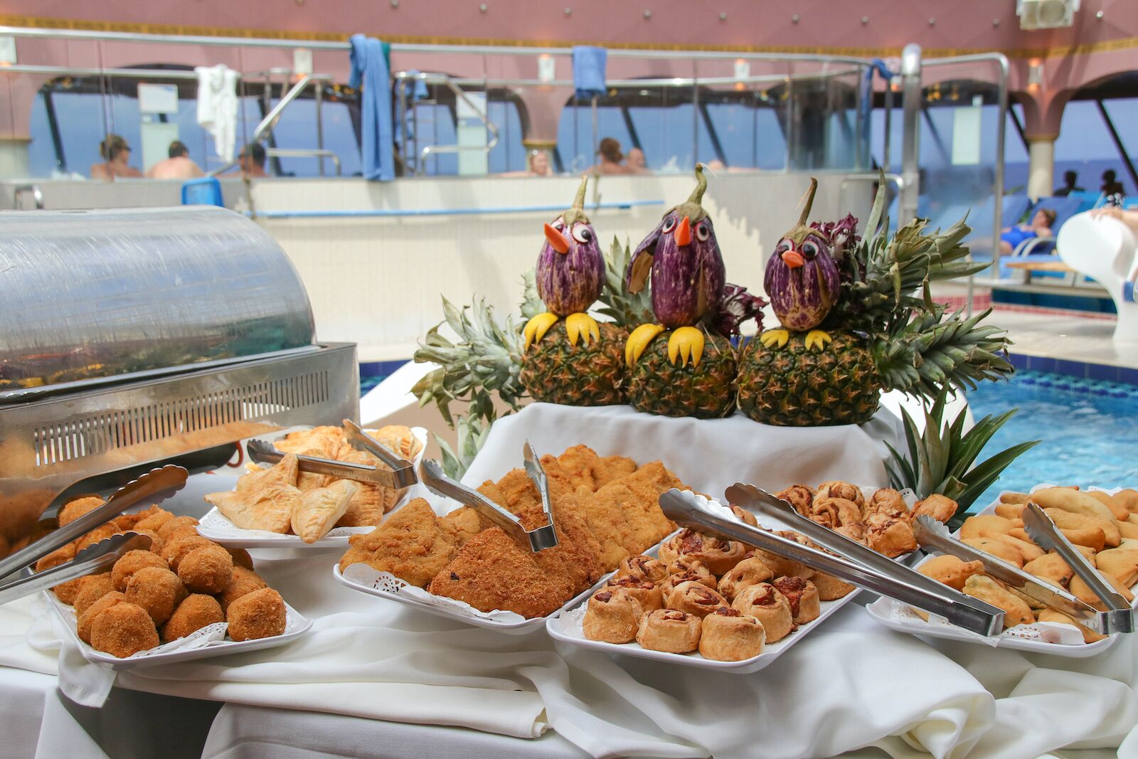 cruise ship chefs pool buffet