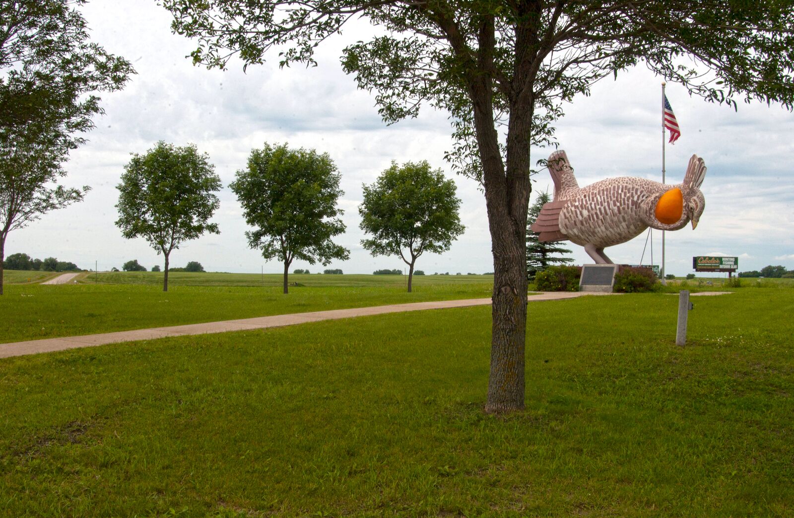 roadside attractions prairie chicken Minnesota