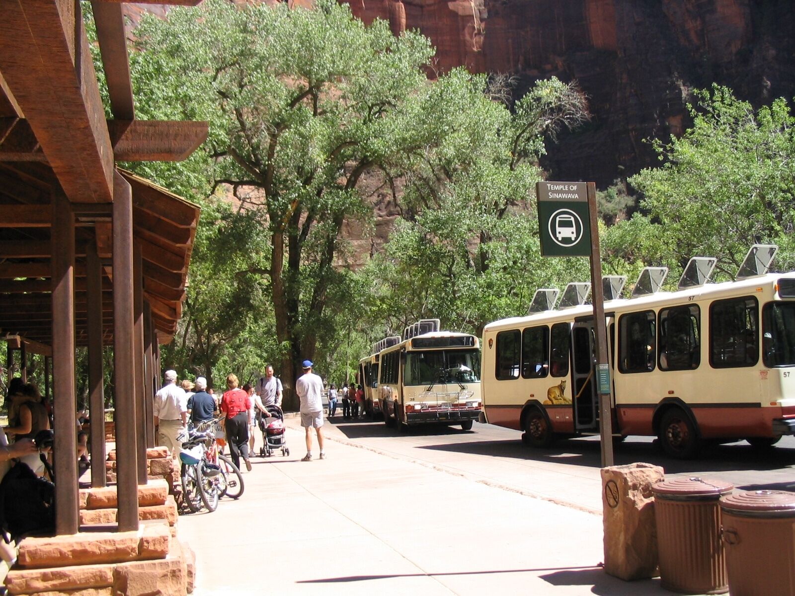 zion national park shuttle - last stop on the map