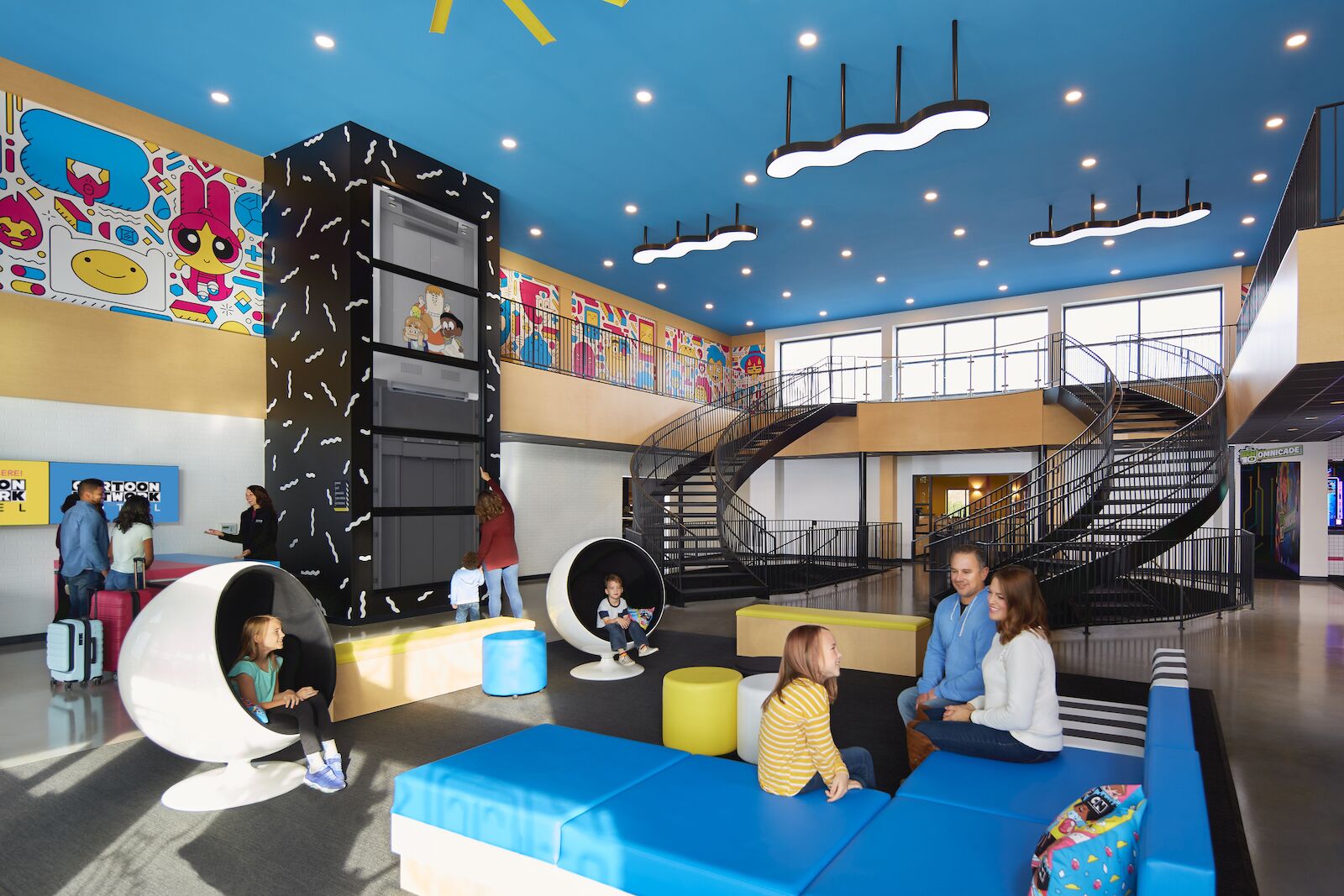 Fun space for kids at cartoon network hotel