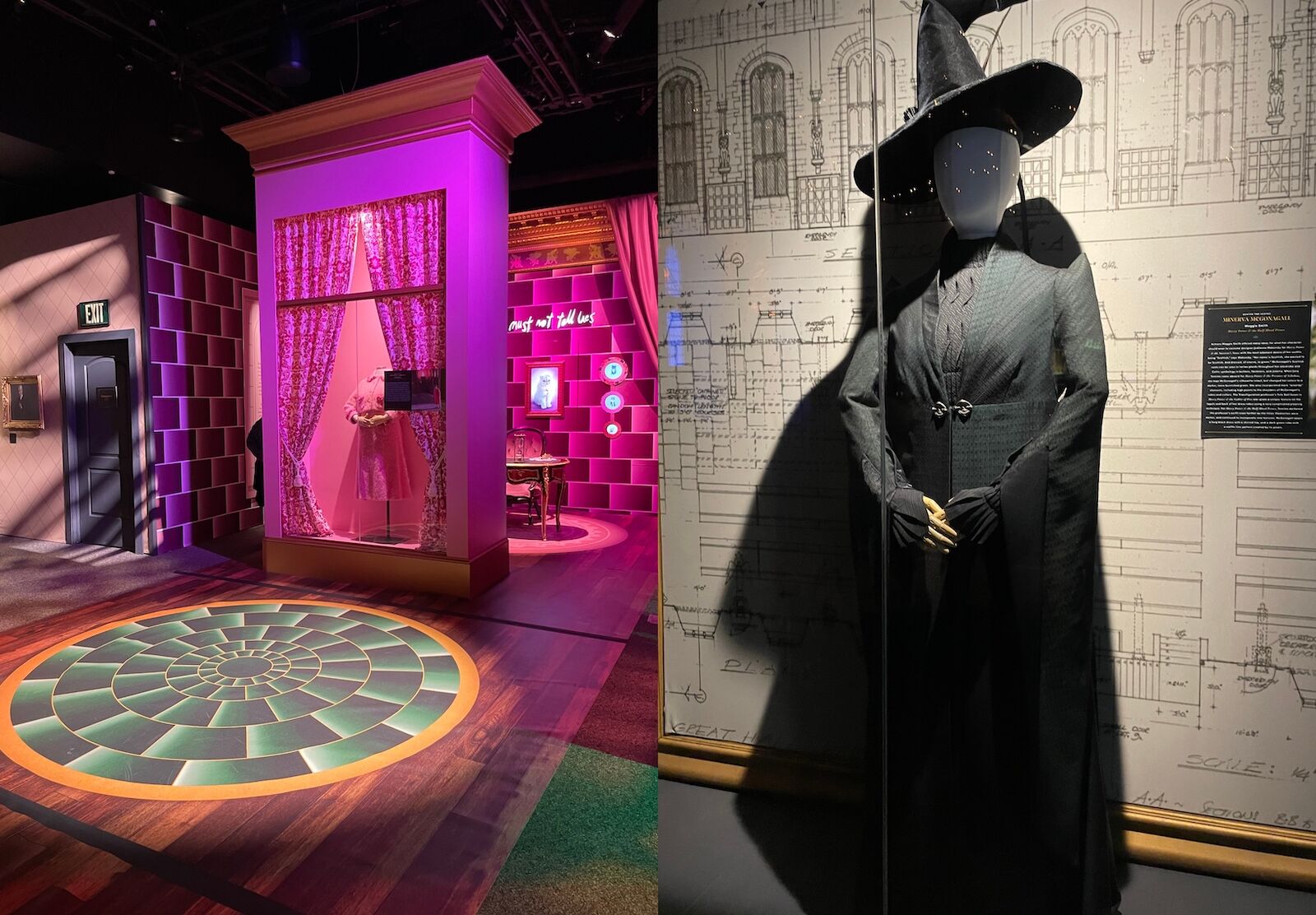 Costumes on display at Harry Potter: The Exhibition