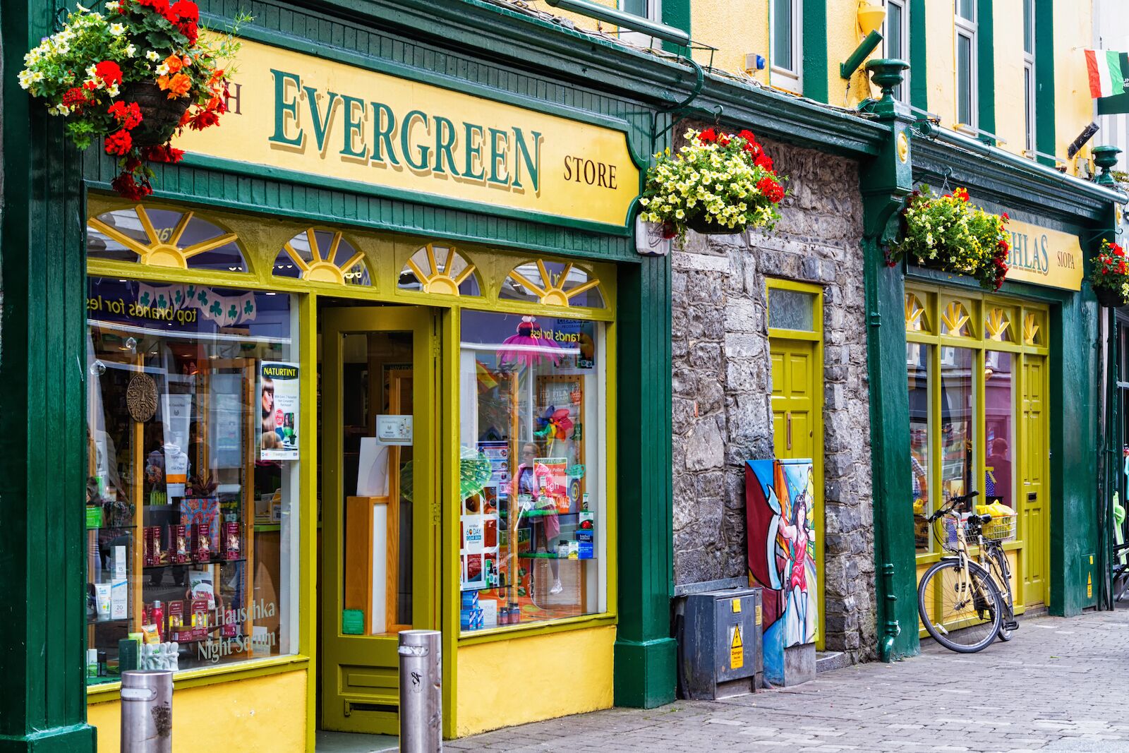 Shop in a street in Galway, Ireland