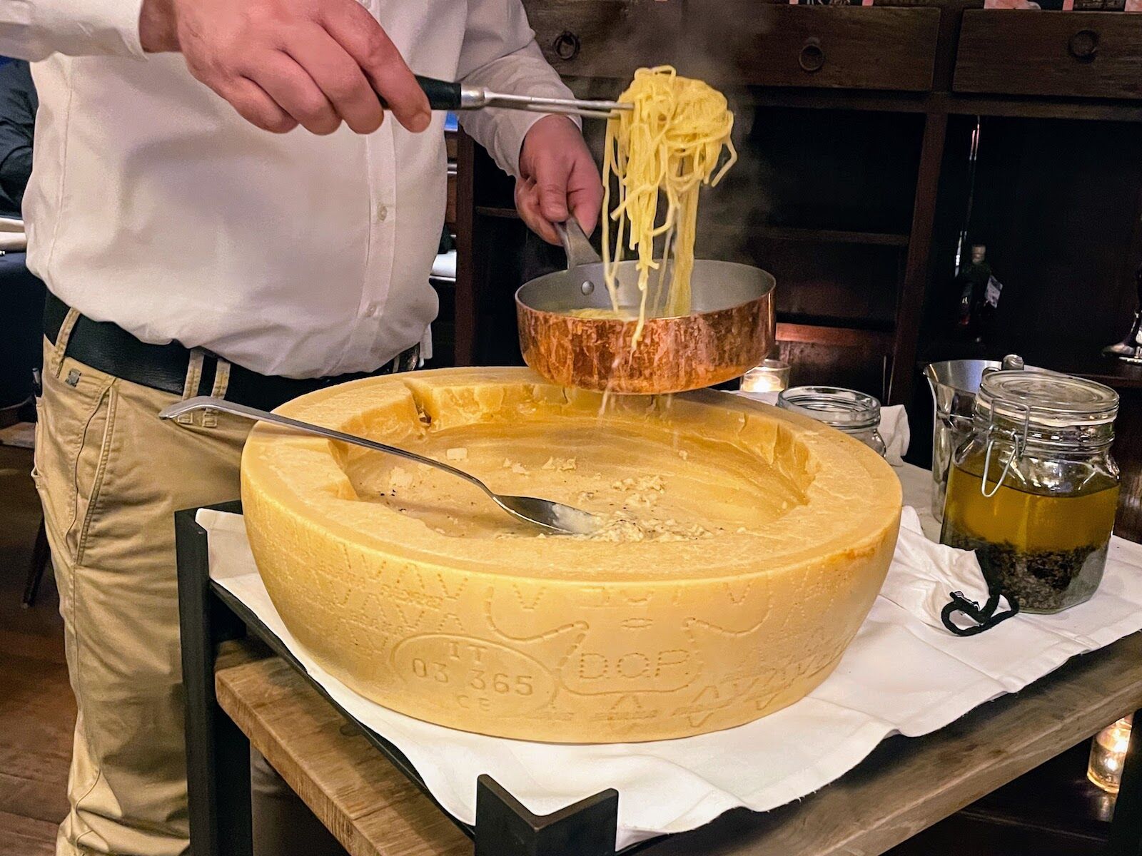 oldest restaurant in the world cheese wheel
