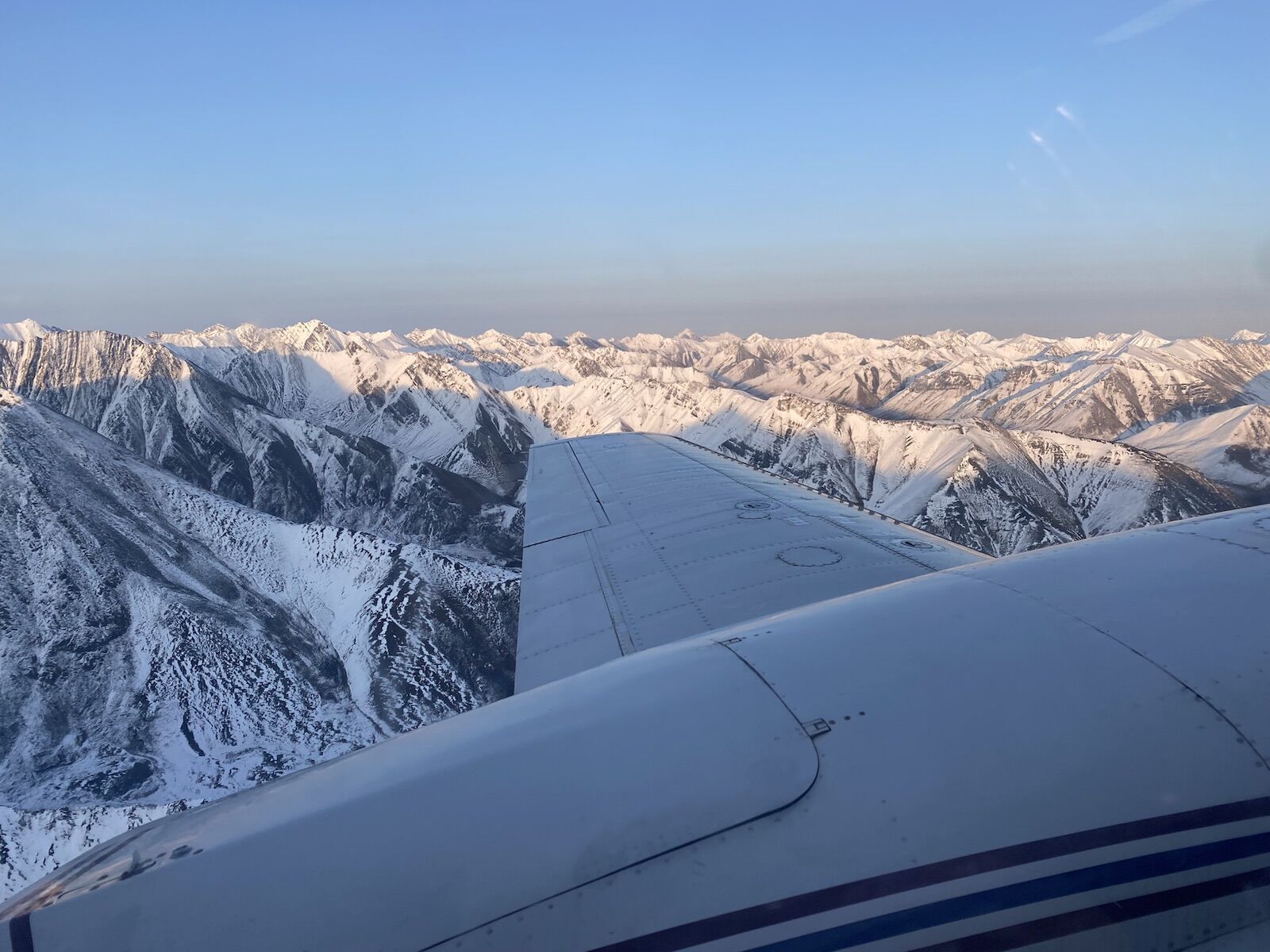 Flying to coldfoot in the alaska arctic circle