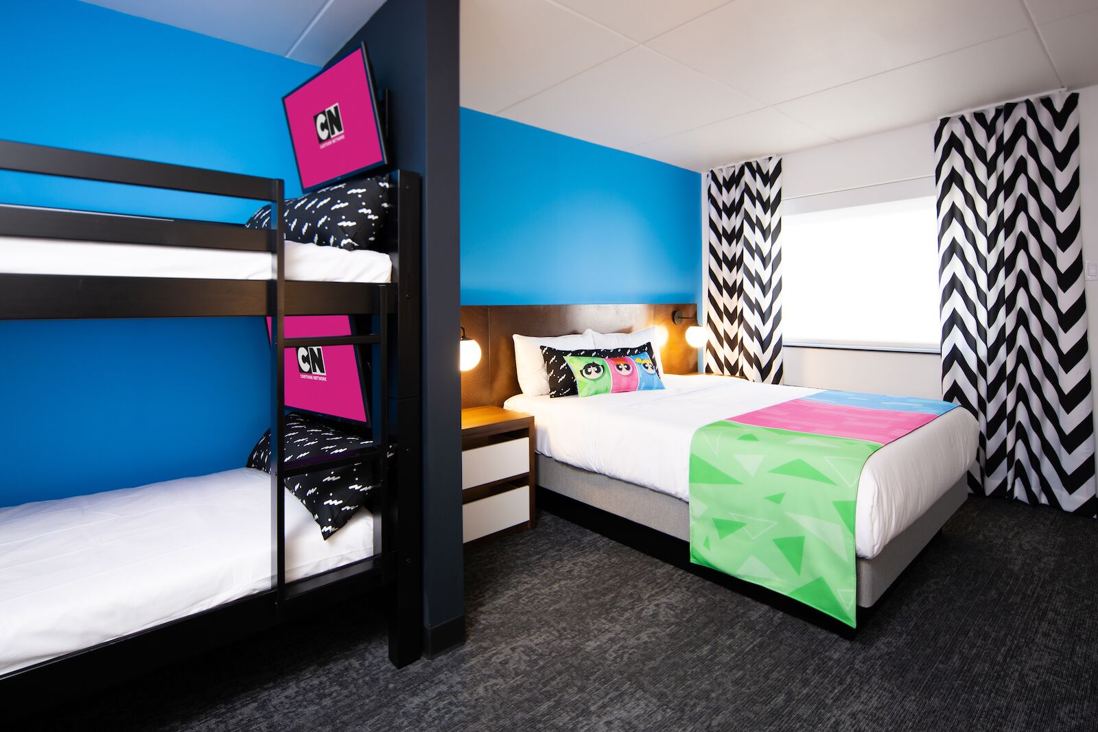 Suite for families at the Cartoon Network Hotel in Lancaster, PA