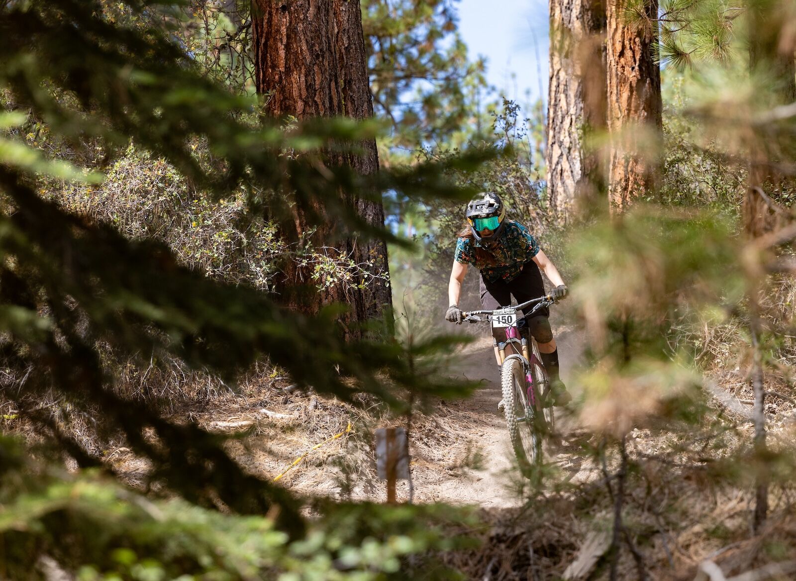 mountain bike gear for women - smith helmet and goggs