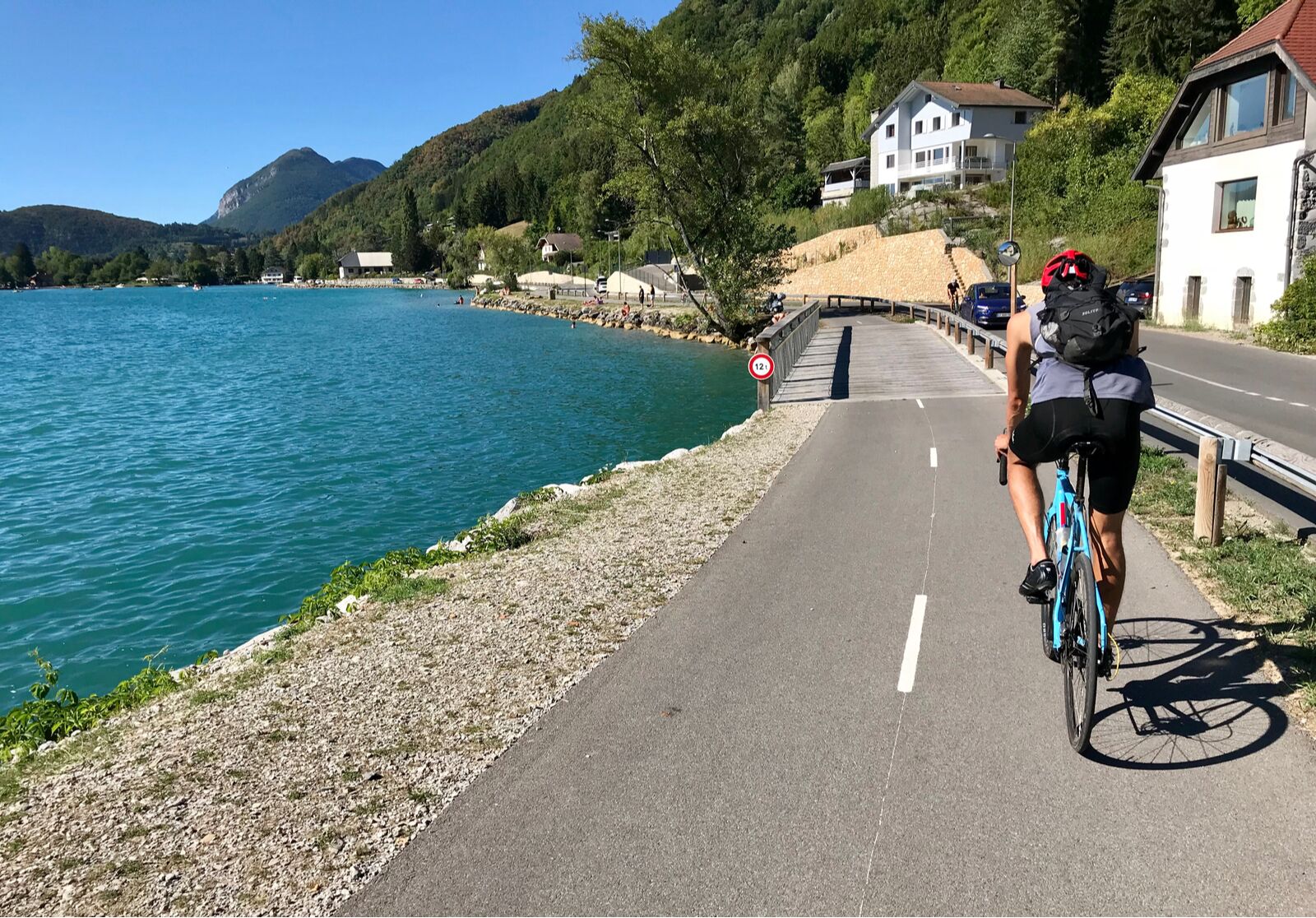 cycling in france around lake annecy