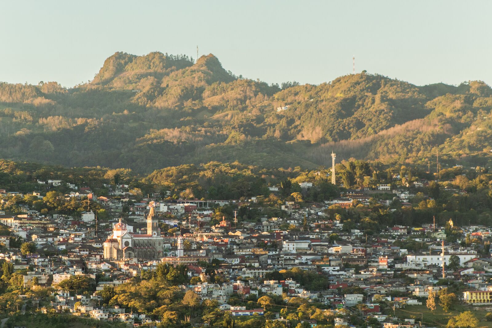 Cuetzalan town landscape