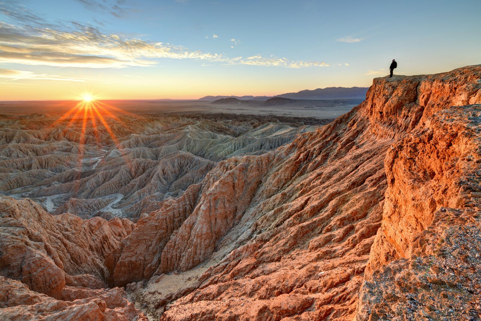 best california state parks - Anza-Borrego Desert State Park Badlands at sunrise