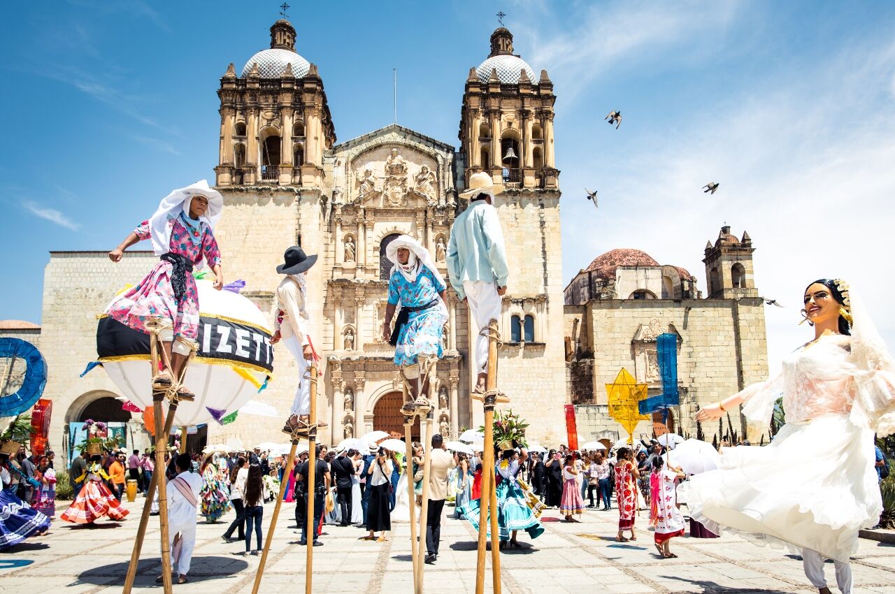 Wedding celebrations in Oaxaca an easy place to get flights from Mexico from Houston 