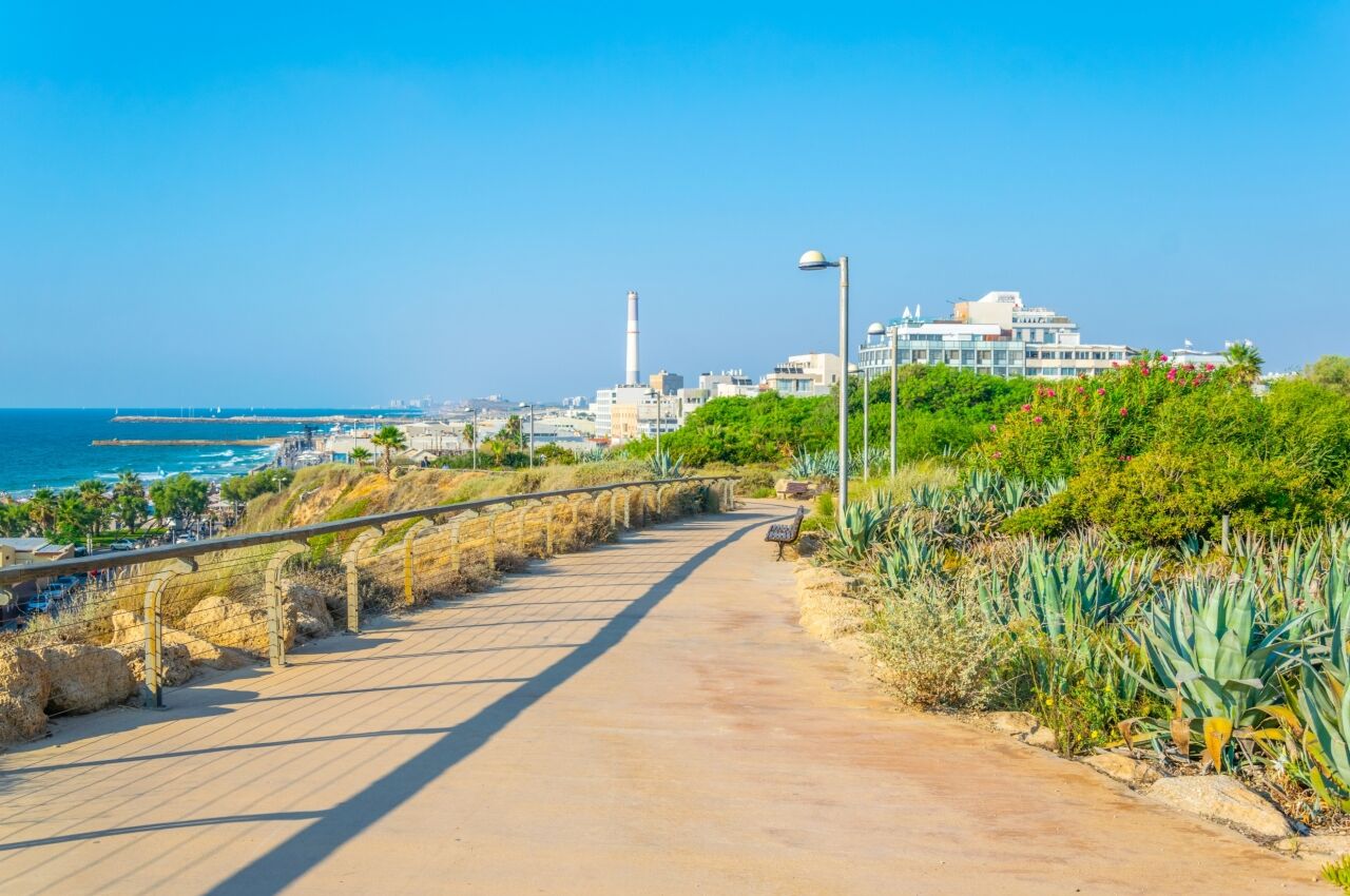 Seaside promenade at Independence park at gay Tel Aviv, Israel