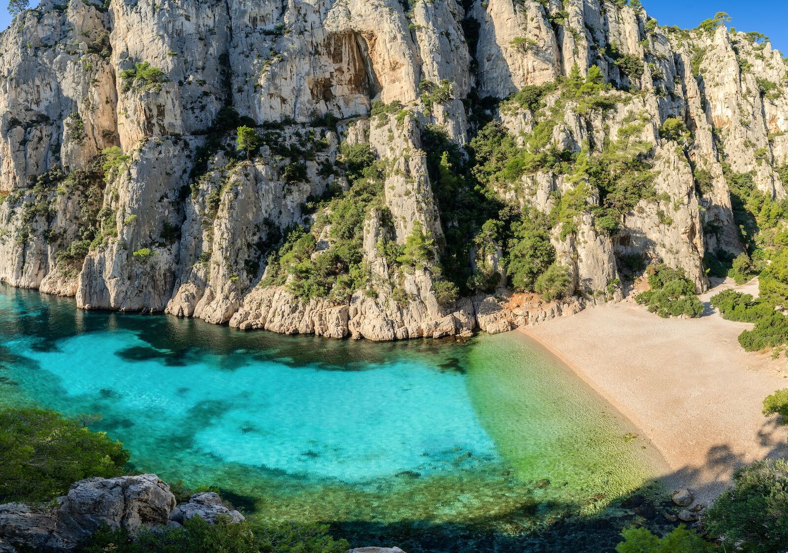 View of En-Vau calanque in Cassis, France