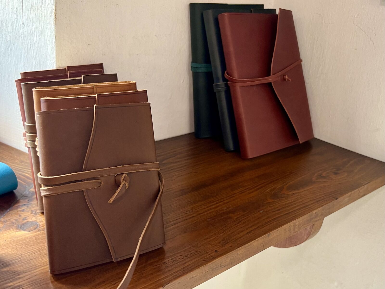 leather journals at il torchio in florence