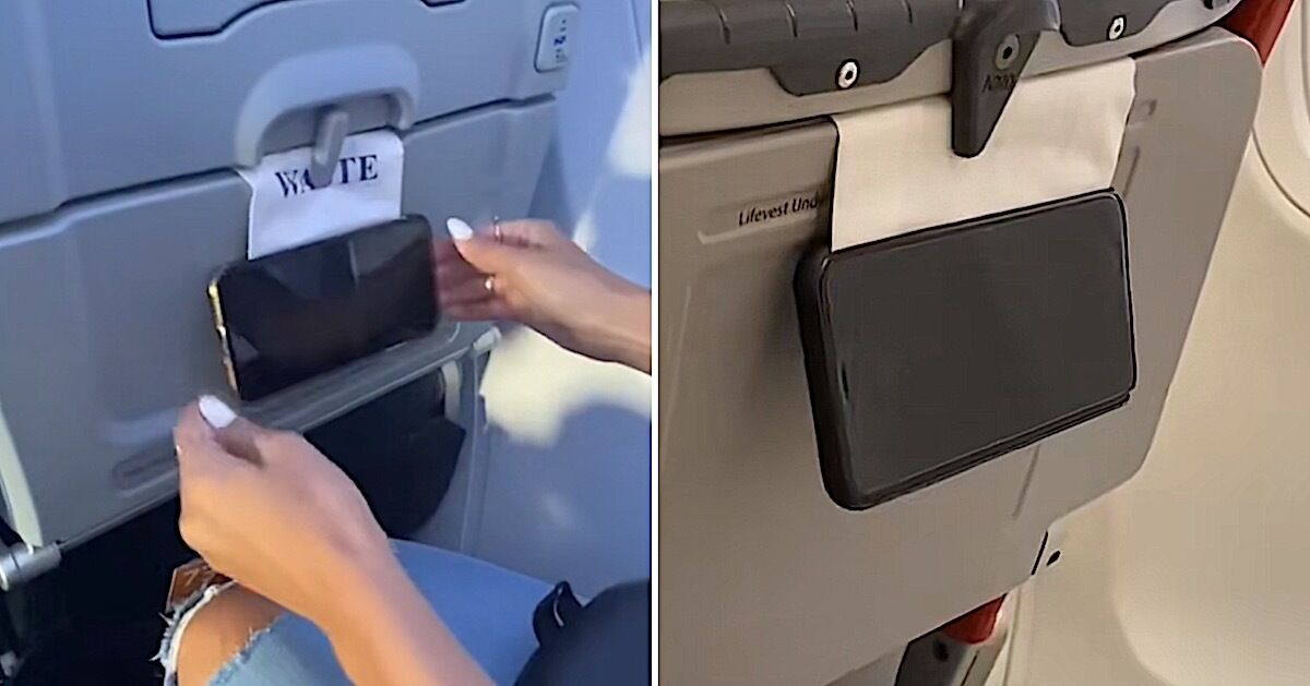 This Genius Airplane Hack Costs Nothing and Works on Every Plane