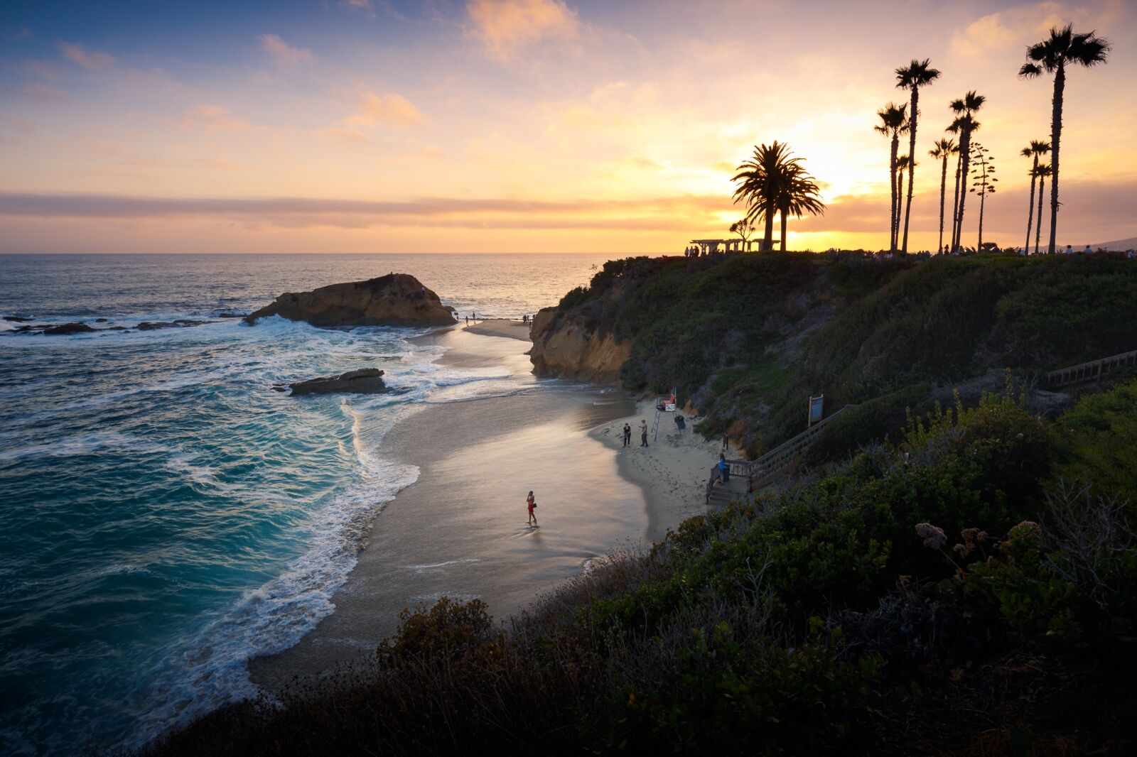 Beach in California one of the best places for remote work abroad 