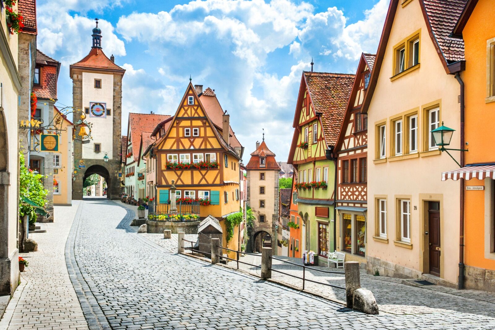 Street in Germany one of the best places for remote work abroad 