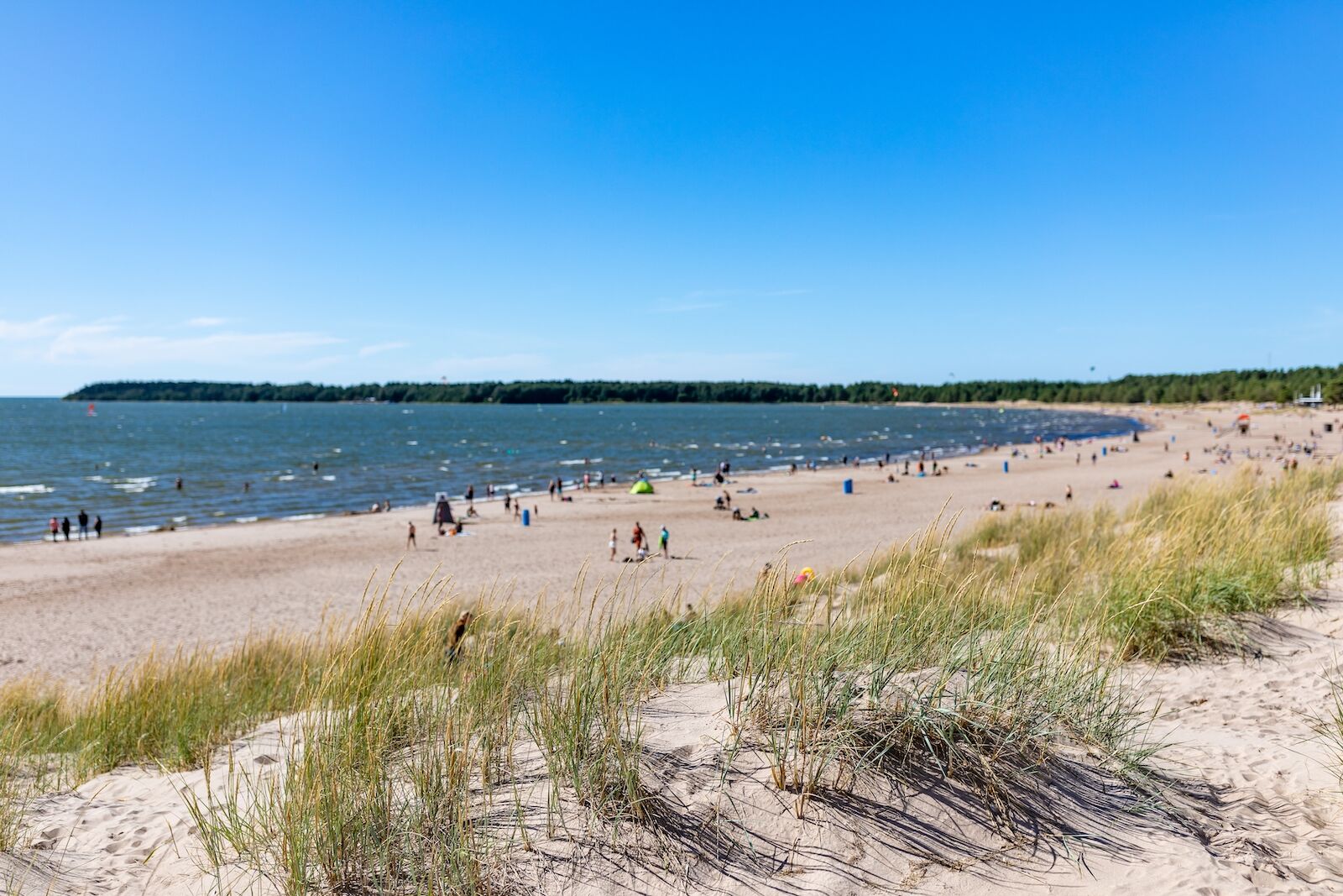 Beautiful sandy beach Yyteri at summer, Pori , Finland
