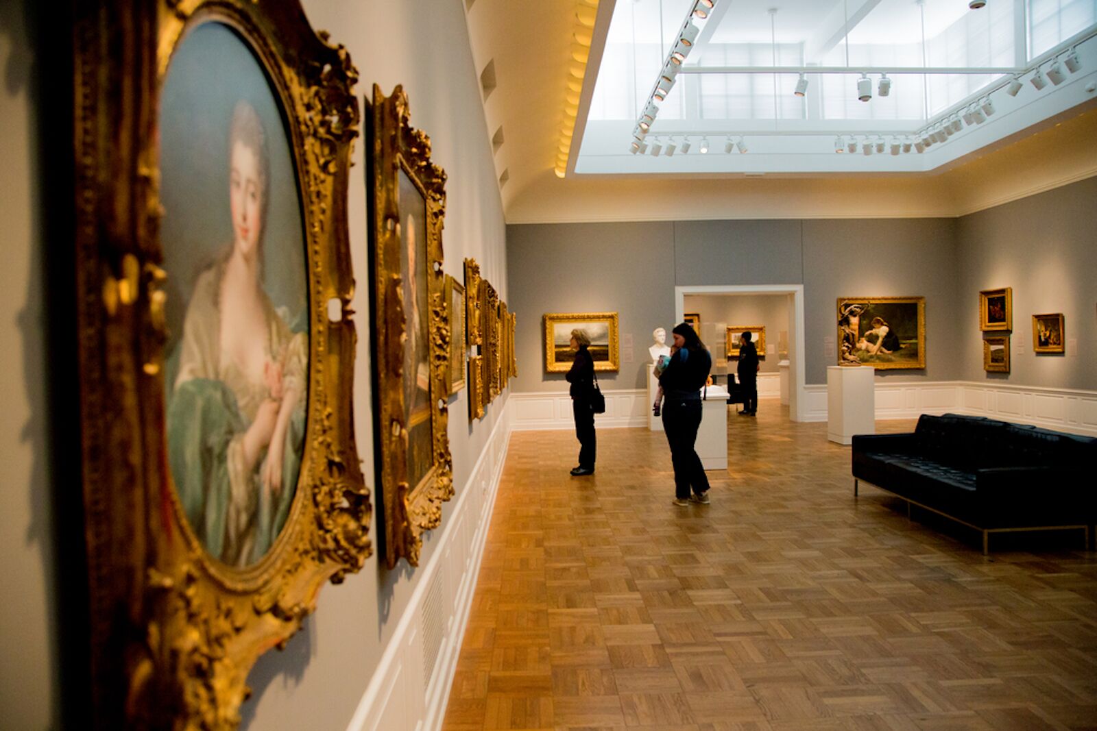 Inside one of the galleries at the Portland Art Museum