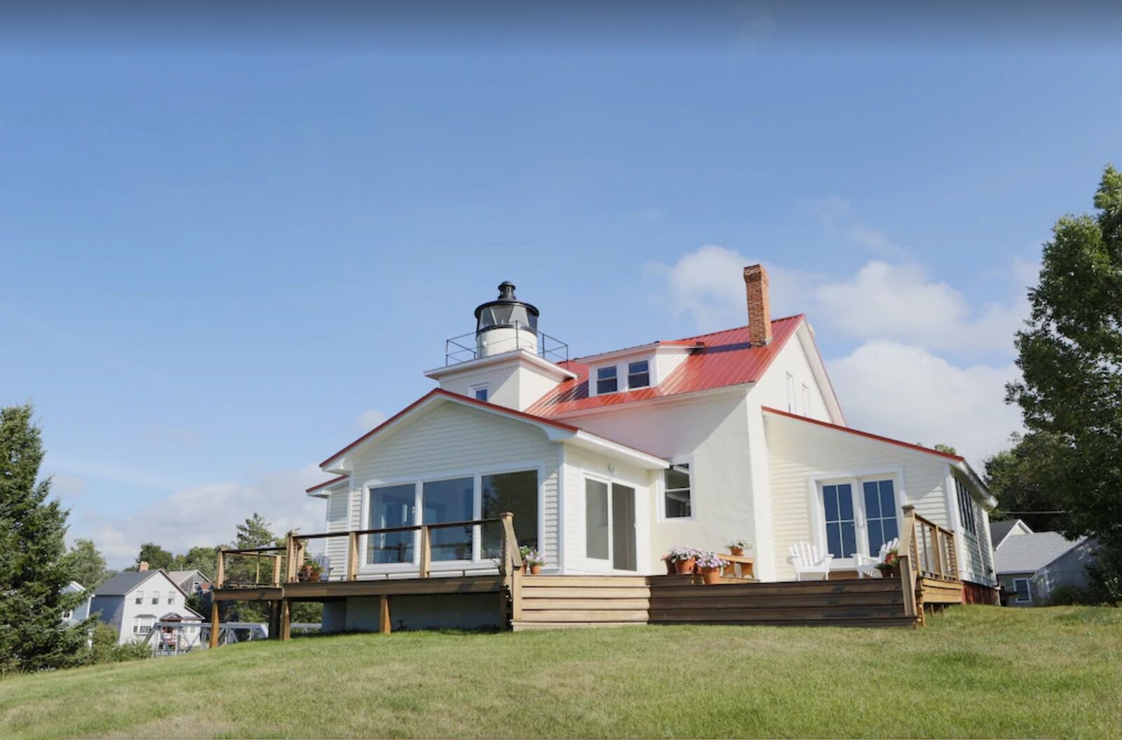 Eagle River Lighthouse is one of the few Michigan lighthouses you can stay at