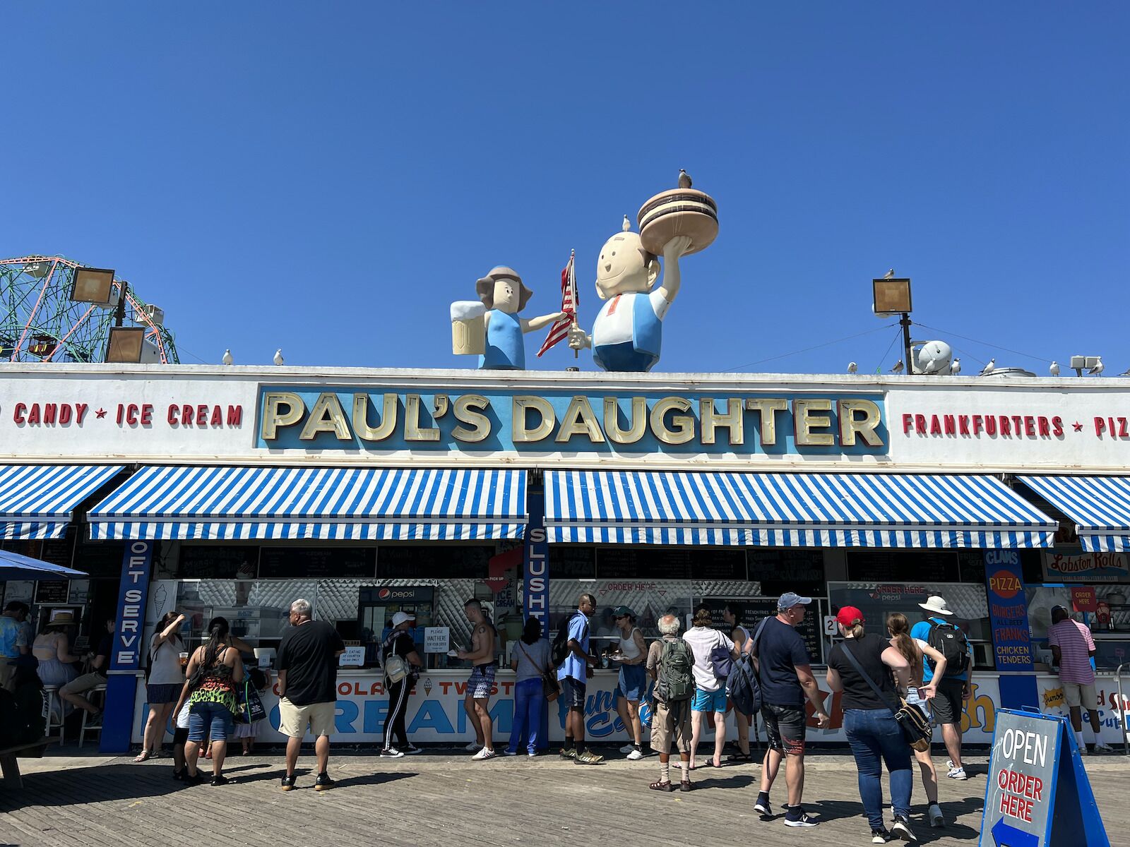 Paul's Daughter exterior - coney island boardwalk