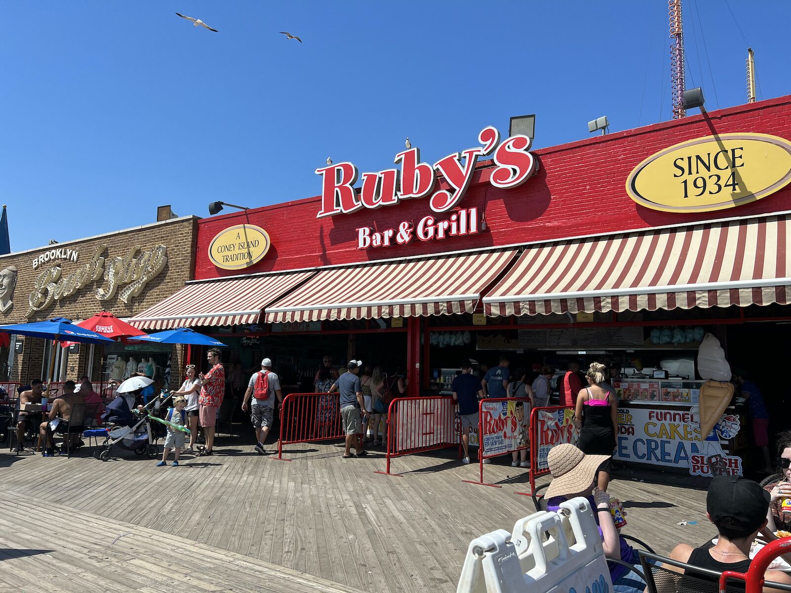 Ruby's Bar and Grill exterior -coney island boardwalk