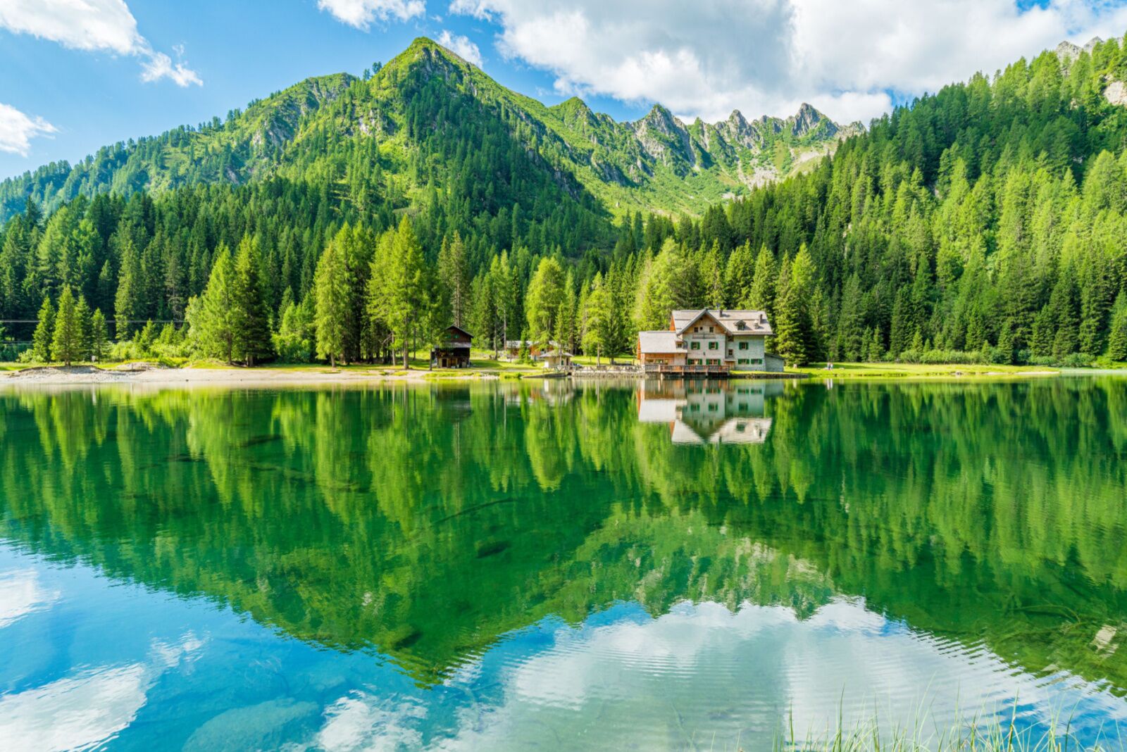 alpine italian lake 